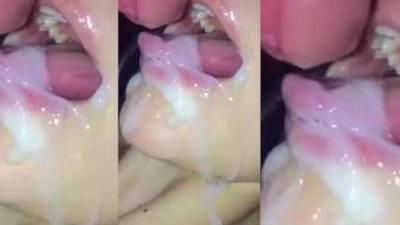 Сперма на губах милых девушек порно фото